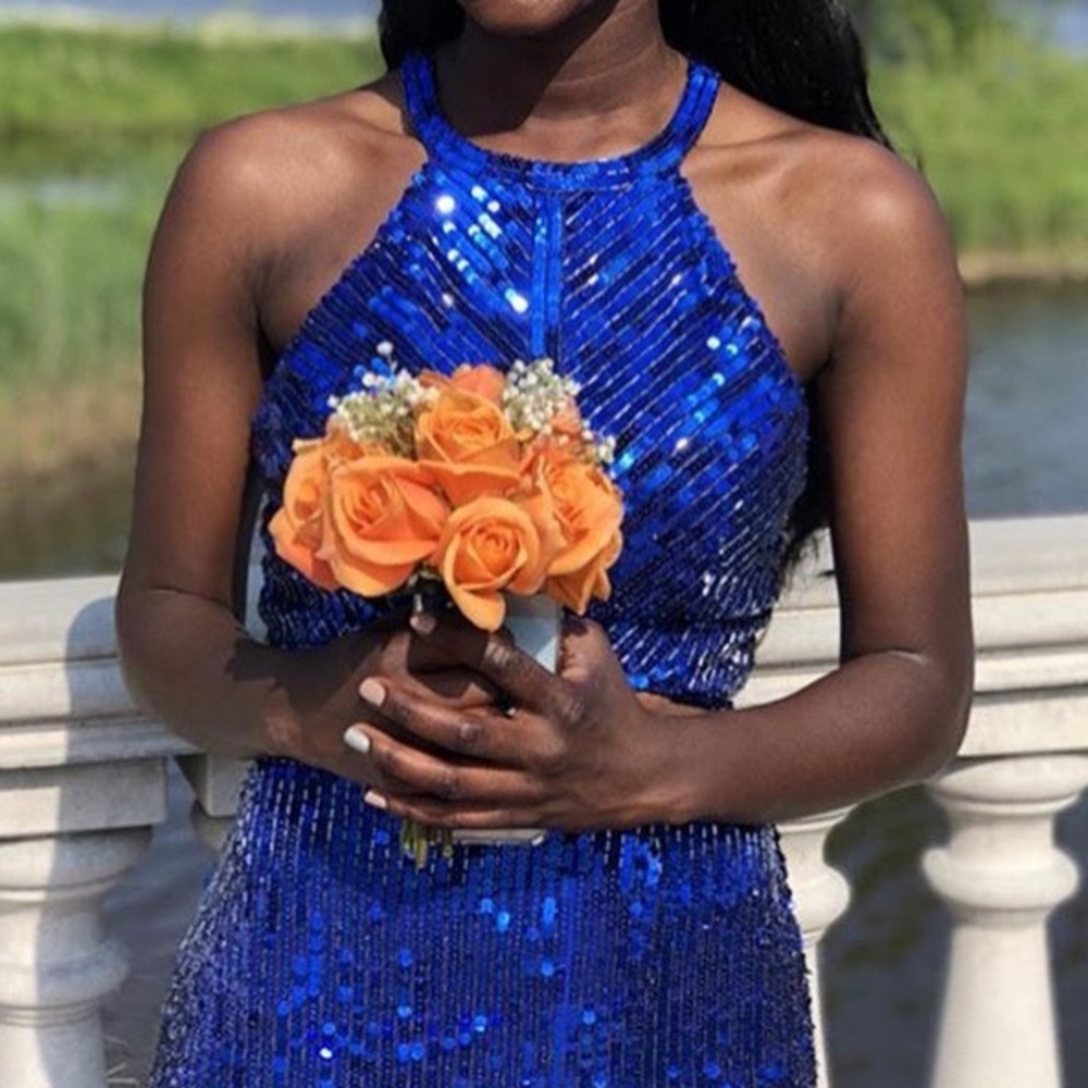 Sherri Hill Royal Blue Prom Dress